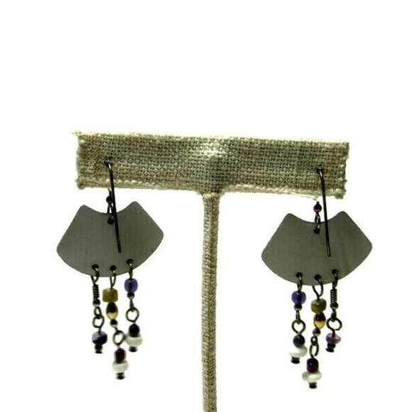 Pierced Earrings Boho Hippie Dangle Drop Celestial - Picture 3 of 4